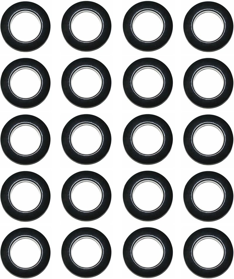 SWTool Selling Wonderful 1-9/16-Inch Inner Diameter Plastic Curtain Grommets 50-Pack (Black) - Image 1
